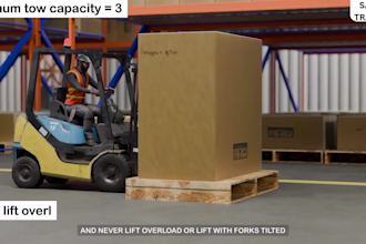 do 3d industrial animation safety training warehouse forklift 3d explainer video