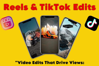 edit reels and tiktok cars, real estate, restaurants etc