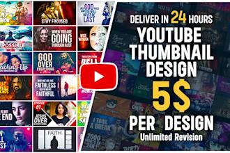 do eye catching youtube thumbnail and social media banner