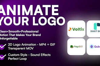 create a stunning animated logo for your brand identity