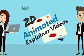 create unique and professional 2d animated explainer sales video