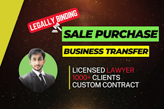 write llc membership, asset, business sale purchase contract