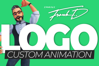 create a 2d custom logo animation or intro