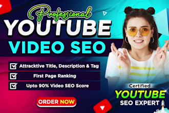 do best youtube video SEO expert and channel growth manager
