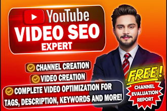 boost your youtube videos SEO as your channel growth manager