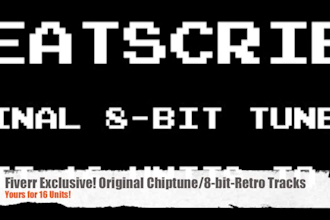 create a retro style video game chiptune track