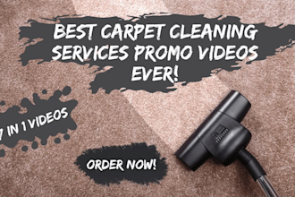 do carpet cleaning service video or carpet cleaners promo video ad