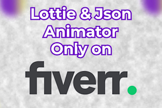 create you a custom json lottie animation of any complexity