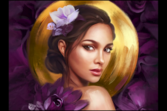 draw digital oil painting, custom portrait from photo
