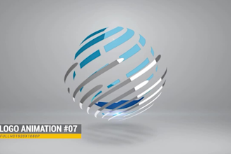 8 animated youtube intro or animated logo 24hrs