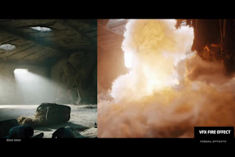 do vfx compositing, vfx fire effect, specials effect for film, cgi integration
