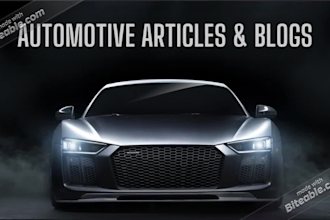 write SEO optimized automotive articles and blogs