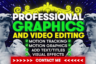 do camera, motion tracking, add motion graphics, text to any video