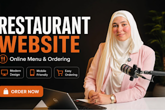 design a restaurant website with online menu and ordering