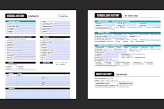 design professional PDF fillable form