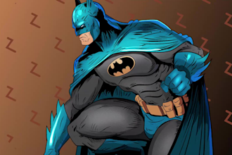 develop your character and illustrate a dynamic cover