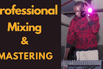 do professional audio mixing and mastering for hiphop, trap and rap