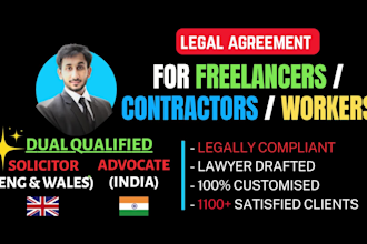 write agreement for your contractor, sales agent, freelancer