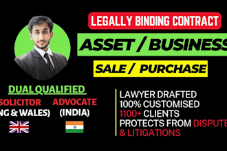write llc, share, stock, business sale purchase contract