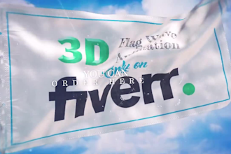 create an amazing 3d wave flag animation