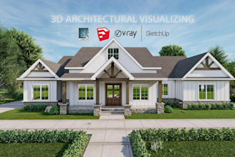do photorealistic interior, exterior, architectural 3d rendering