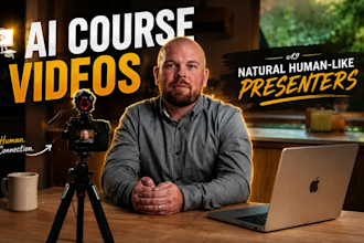create ai training or online course videos with avatar