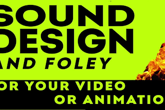 make sound design and foley sound effects for your video