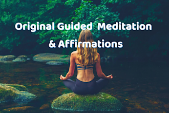 create monetizable guided meditation and affirmations videos for youtube