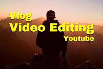 do video editing for youtube vlog