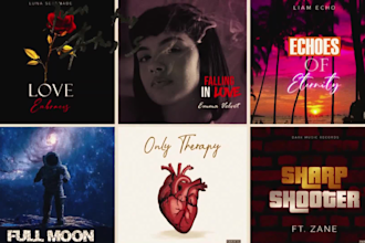 create unique album cover art, cd art, spotify canvas, spotify banner