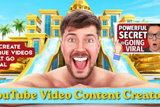be your youtube video content creator, video maker and creation