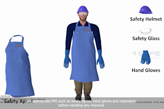 create 3d industrial safety animation videos chemical process animation
