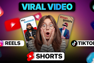 do professional youtube video editing, instagram reels and tiktok videos