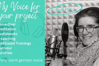 produce a female german voice over in a friendly voice