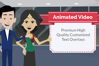 create modern 2d animated video or whiteboard animation