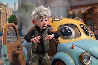 3d pixar style ai animation video, ai video creation, 3d pixar animation