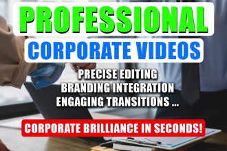 edit corporate videos for business brand company