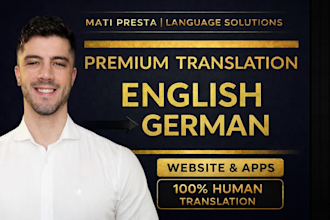 translate and localize your website or app from english to german