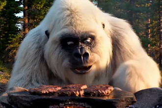 create ai yeti or bigfoot pov vlog with viral storytelling and internet trends