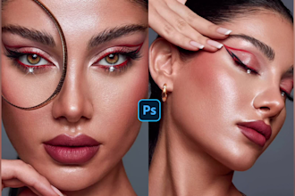 do high end skin retouching , photo editing, portrait beauty fashion, cosmetics