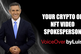 be your english or spanish crypto or nft  spokes person