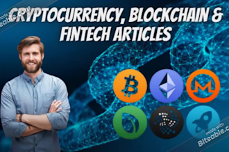 write blockchain and cryptocurrency articles or blogs