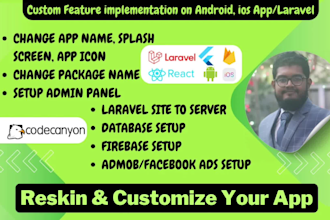 install, setup, reskin and customize your codecanyon app
