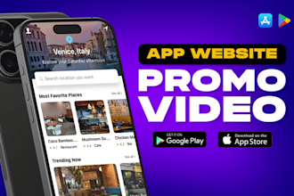 create app promo, app explainer, website promo video ads