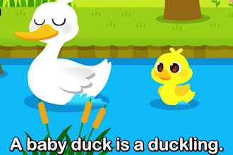 create 2d custom learning nursery rhymes video animation for kids
