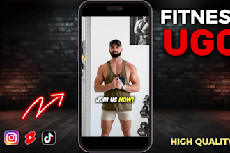 create fitness ugc video ads for your brand, tiktok, reels