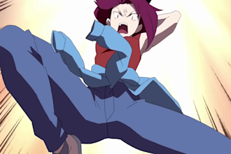 do 2d animation video, animated music video, cartoon animation 2d fighting anime