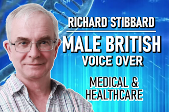 record medical, healthcare, pharmaceutical voice over human voice no ai