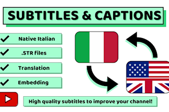 add subtitles to your youtube video in italian with srt file
