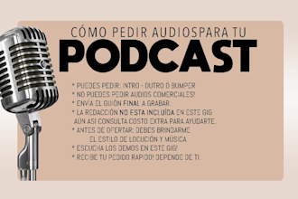 record a podcast intro or outro in latin spanish today